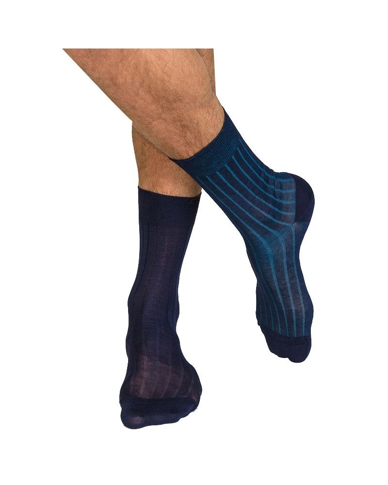Pack de 2 pares de calcetines para hombre gris de hilo de Escocia