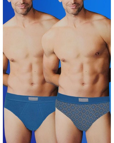 Calzoncillo slip cerrado algodón x2