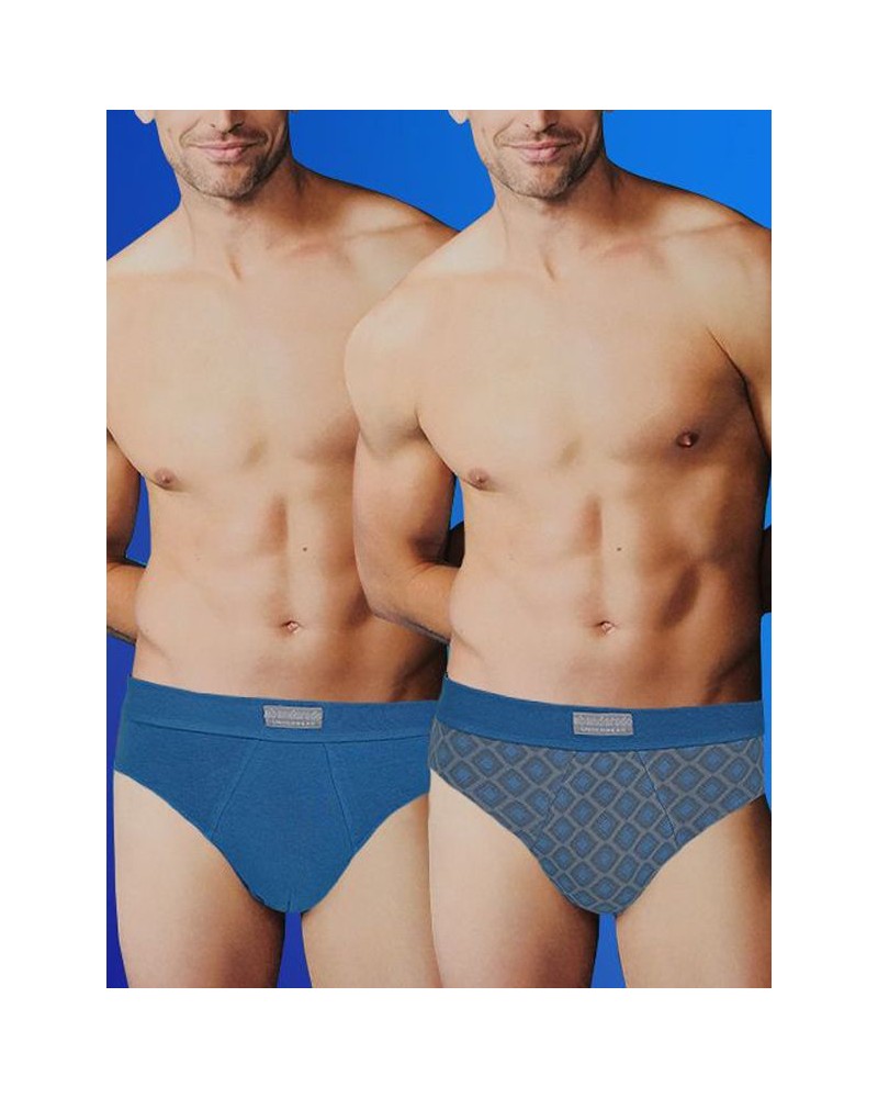 Calzoncillo slip cerrado algodón x2