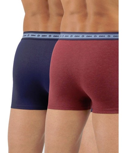 Pack 2 boxers coton stretch bio Green by Dim