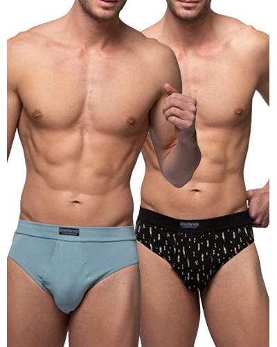 Calzoncillos slip abertura lateral x2