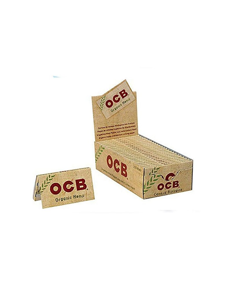 Ocb - Papel de cáñamo orgánico doble, 25 librillos