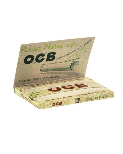 Ocb - Papel de cáñamo orgánico doble, 25 librillos