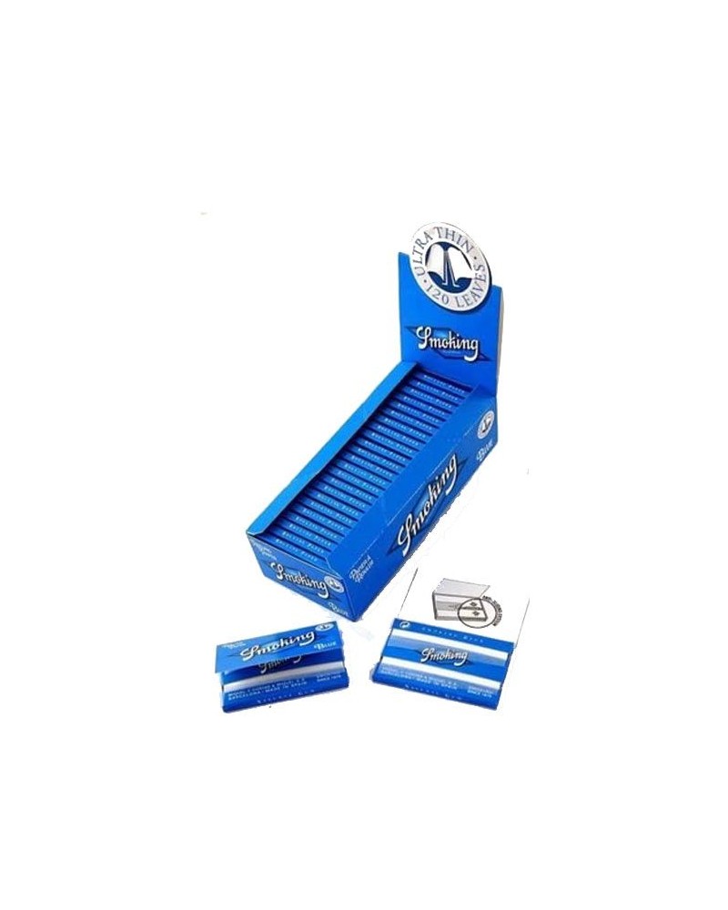 Papel de Liar Smoking azul , caja de 25 libritos dobles.