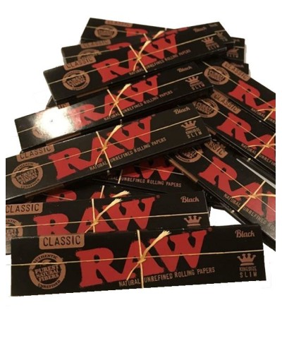 RAW Black King Size Slim Classic-50 librillos de 32 Hojas