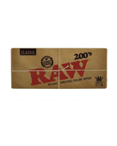 RAW 200's Classic - Papel de Liar (sin Pliegue, 200 Hojas por Cuaderno, 1 Caja, 40 Unidades)