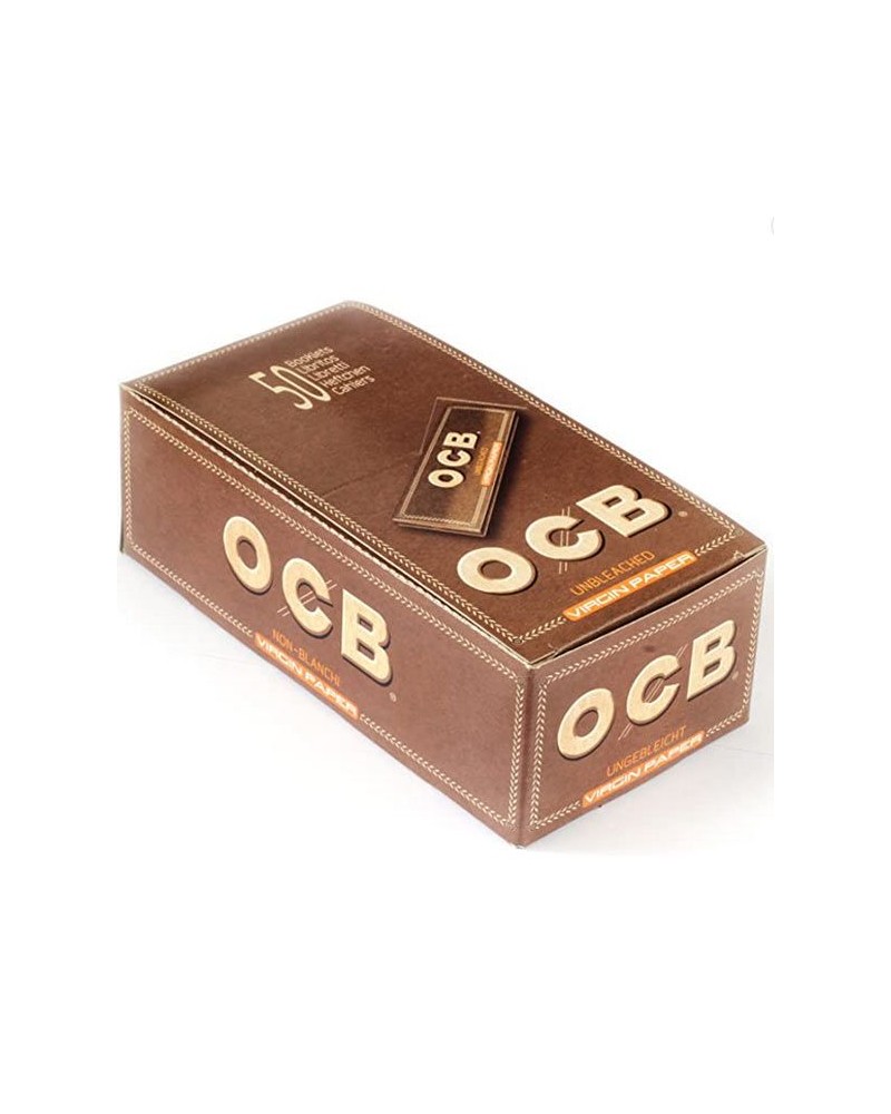 OCB- Papel de fumar sin blanqueantes, 50 cajas x 50 hojas