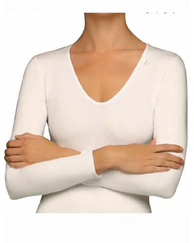 Camiseta manga larga algodón escote redondo de avet