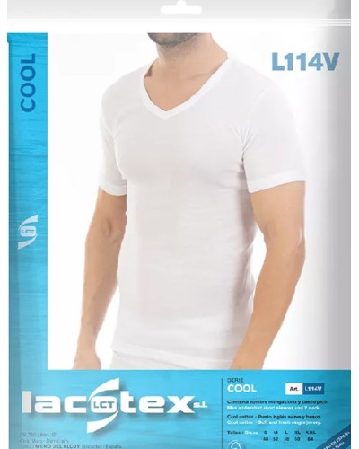 Camisetas Hombre M/C Frescas "V" x3