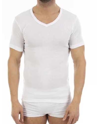 Camisetas Hombre M/C Frescas "V" x3