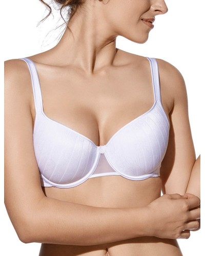 Sujetador VANESA Tejido a Franjas Aros y Relleno Foam Copa C -  Selene