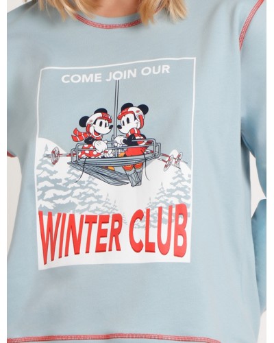 Pijama de Felpa para Mujer Disney Winter Club