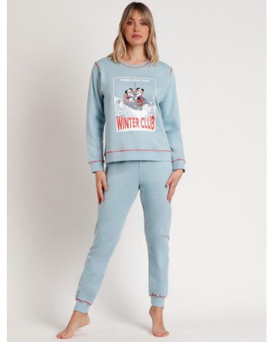Pijama de Felpa para Mujer Disney Winter Club