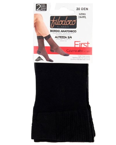 Pack 2 Calcetines media Filodoro F115871 20 denniers