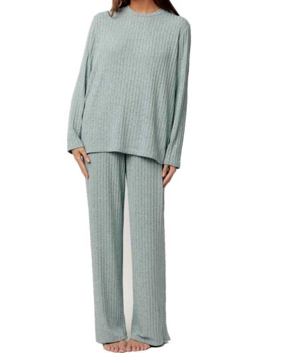 Pijama Canalé Mujer Tracksuit Aqua y Oliva | ADMAS