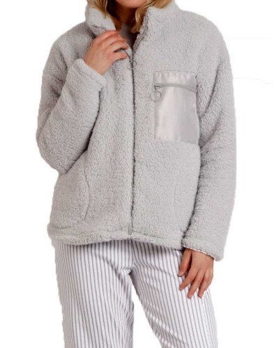 Bata Mujer Borreguito Cálida Color Perla o Beige | ADMAS Invierno