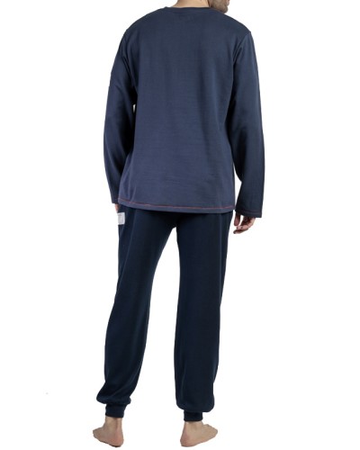 Pijama Hombre Azul Marino Felpa – NEW PLAN by ADMAS