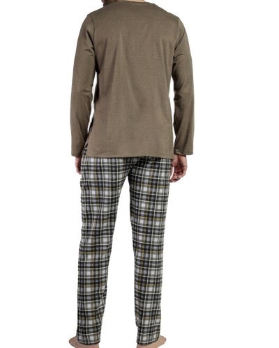 Pijama Hombre Manga Larga Tapeta "Never Give Up" by ADMAS