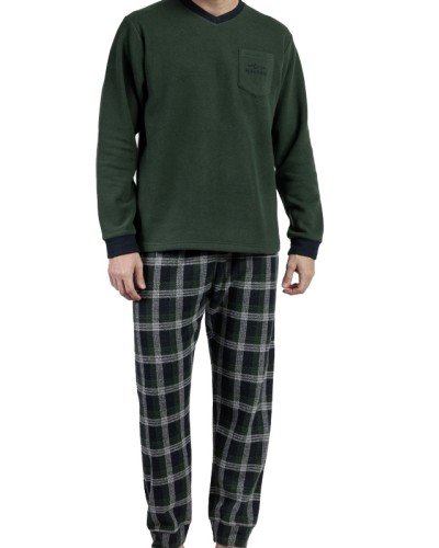Pijama Hombre Admas Magnific Verde Oscuro - Admas