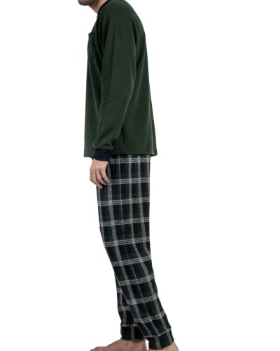 Pijama Hombre Admas Magnific Verde Oscuro - Admas