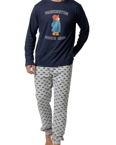 Pijama Hombre Paddington Varsity Azul Marino - Aznar Innova