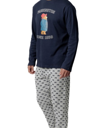 Pijama Hombre Paddington Varsity Azul Marino - Aznar Innova
