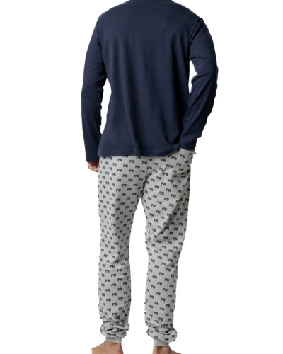 Pijama Hombre Paddington Varsity Azul Marino - Aznar Innova