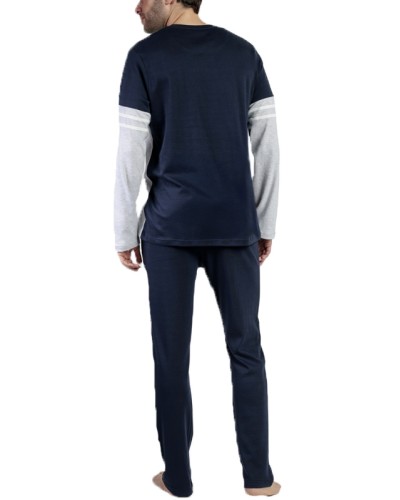Pijama Hombre Stay At Home Champions Azul Marino - Admas