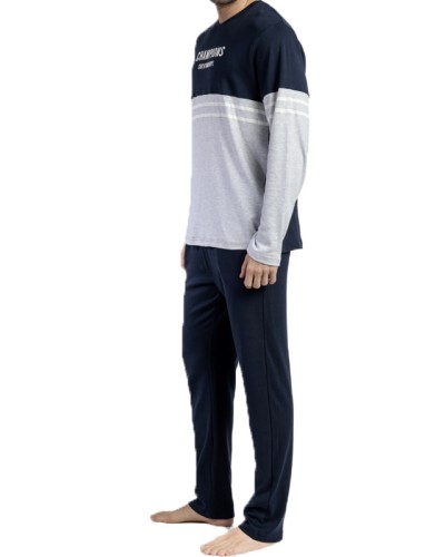 Pijama Hombre Stay At Home Champions Azul Marino - Admas