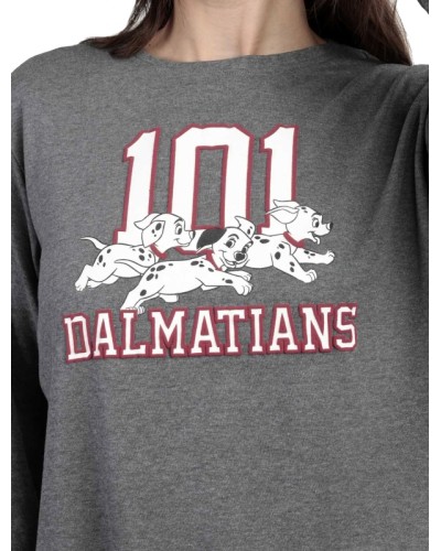Pijama Mujer Disney 101 Dálmatas Varsity Gris Oscuro - Aznar Innova