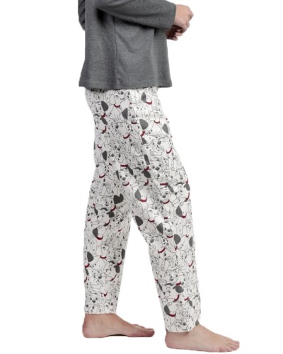 Pijama Mujer Disney 101 Dálmatas Varsity Gris Oscuro - Aznar Innova
