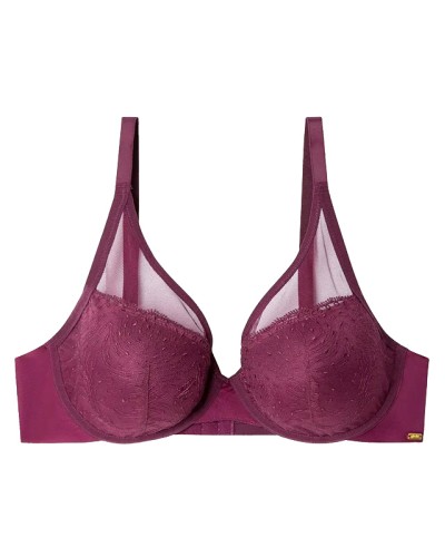 Sujetador con aros Mujer Bralette Encaje Bordado - Gisela