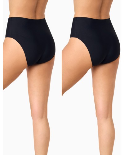 Pack de 2 braguitas altas PB8212 MICROCOMFORT - Promise
