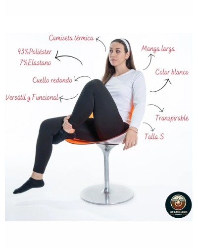 Camiseta Térmica Heatguard Mujer Cuello Alto Transpirable - HEATGUARD