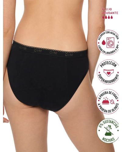 Braguita Menstrual Negra Flujo Muy Abundante - DIM