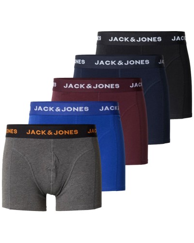 Pack de 5 bóxers de algodón para hombre -  Jack & Jones