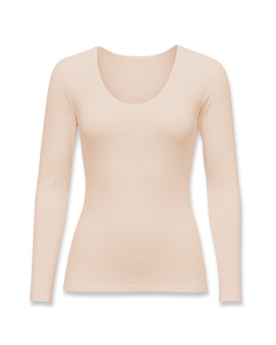 Camiseta manga larga algodón escote redondo - Avet