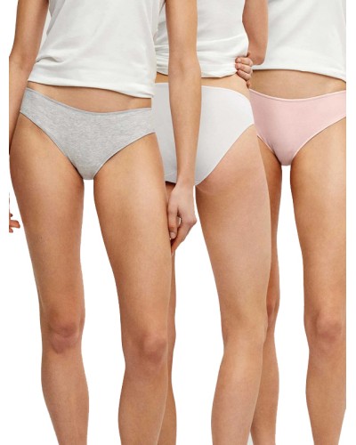 Pack de 3 Bragas Clásicas de Algodón - Gisela