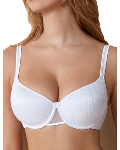 Sujetador VANESA Tejido a Franjas Aros y Relleno Foam Copa C -  Selene