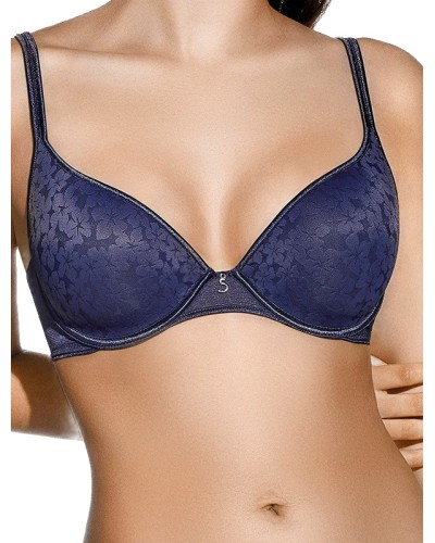 Sujetador REBECA con Aros y Relleno Jacquard Floral Copa B - Selene