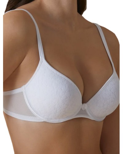 Sujetador REBECA con Aros y Relleno Jacquard Floral Copa B - Selene
