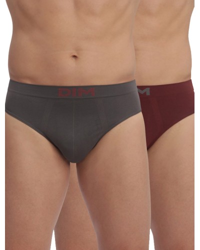 Slips Homme Sans Couture Micro pack de 2 Microfibra Stretch - DIM