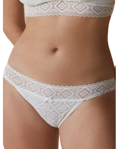 Braga Bikini 3113 AMAYA Encaje Bohemio y Tul Plumetti - Selene