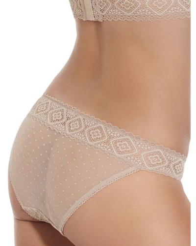 Braga Bikini 3113 AMAYA Encaje Bohemio y Tul Plumetti - Selene