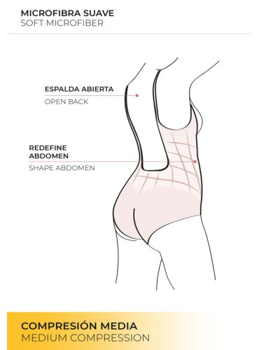 Body Reductor con aros y espalda abierta - Ysabel Mora
