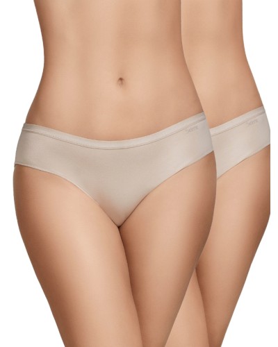Pack 2 Bragas Bikini 400 de Algodón Suave y Talle Bajo - Selene