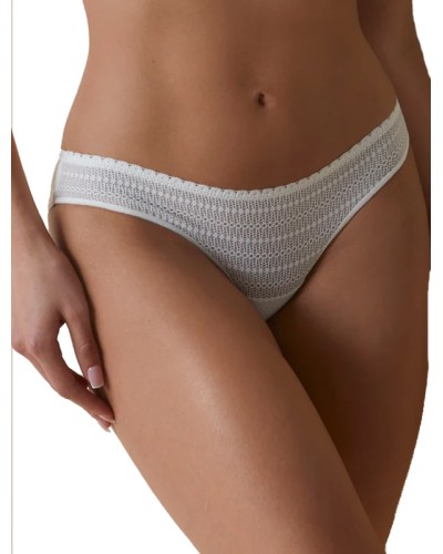 Braga Bikini Vivian 3112 Encaje Crochet y Tul de Tiro Bajo - Selene