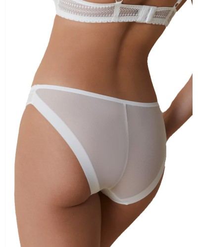Braga Bikini Vivian 3112 Encaje Crochet y Tul de Tiro Bajo - Selene