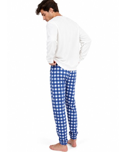 Pijama Hombre The Beatles de Algodón con Pantalón de Cuadros - GISELA