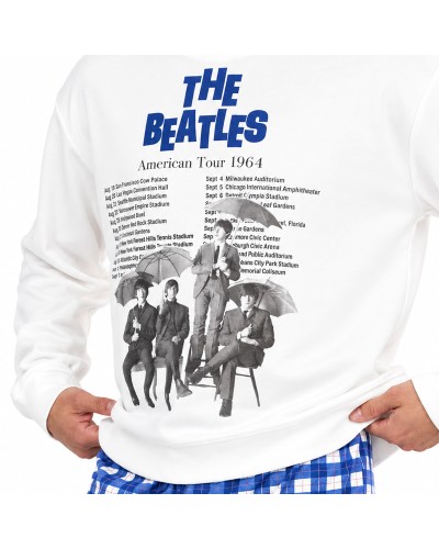 Pijama Hombre The Beatles de Algodón con Pantalón de Cuadros - GISELA